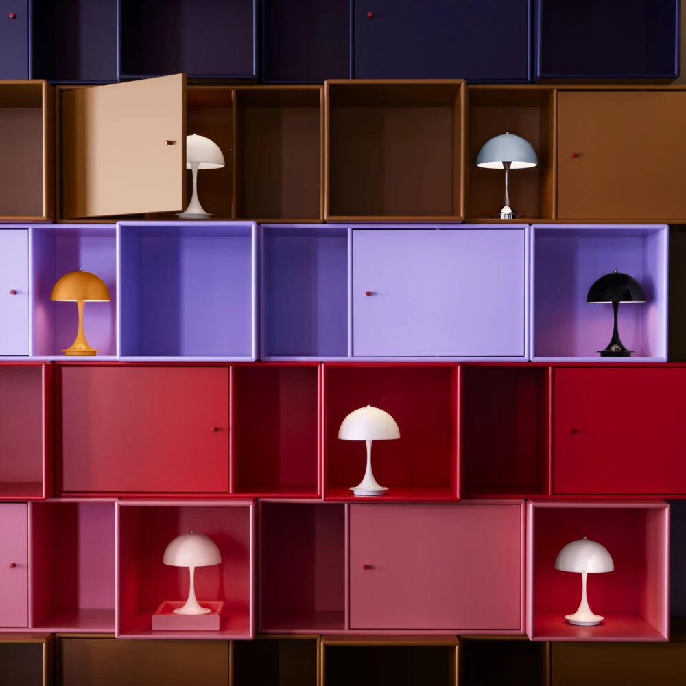 Lampe portable Panthella 160 - Louis Poulsen-Bleu pâle-The Woods Gallery