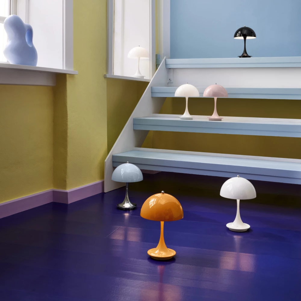 Lampe portable Panthella 160 - Louis Poulsen-Bleu pâle-The Woods Gallery
