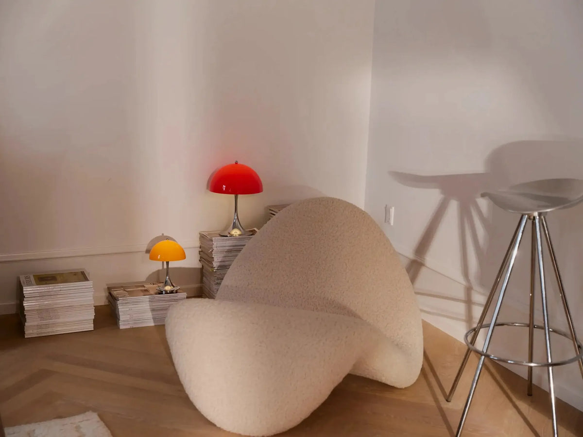 Lampe portable Panthella 160 The Originals de Verner Panton - Louis Poulsen-Orange-The Woods Gallery