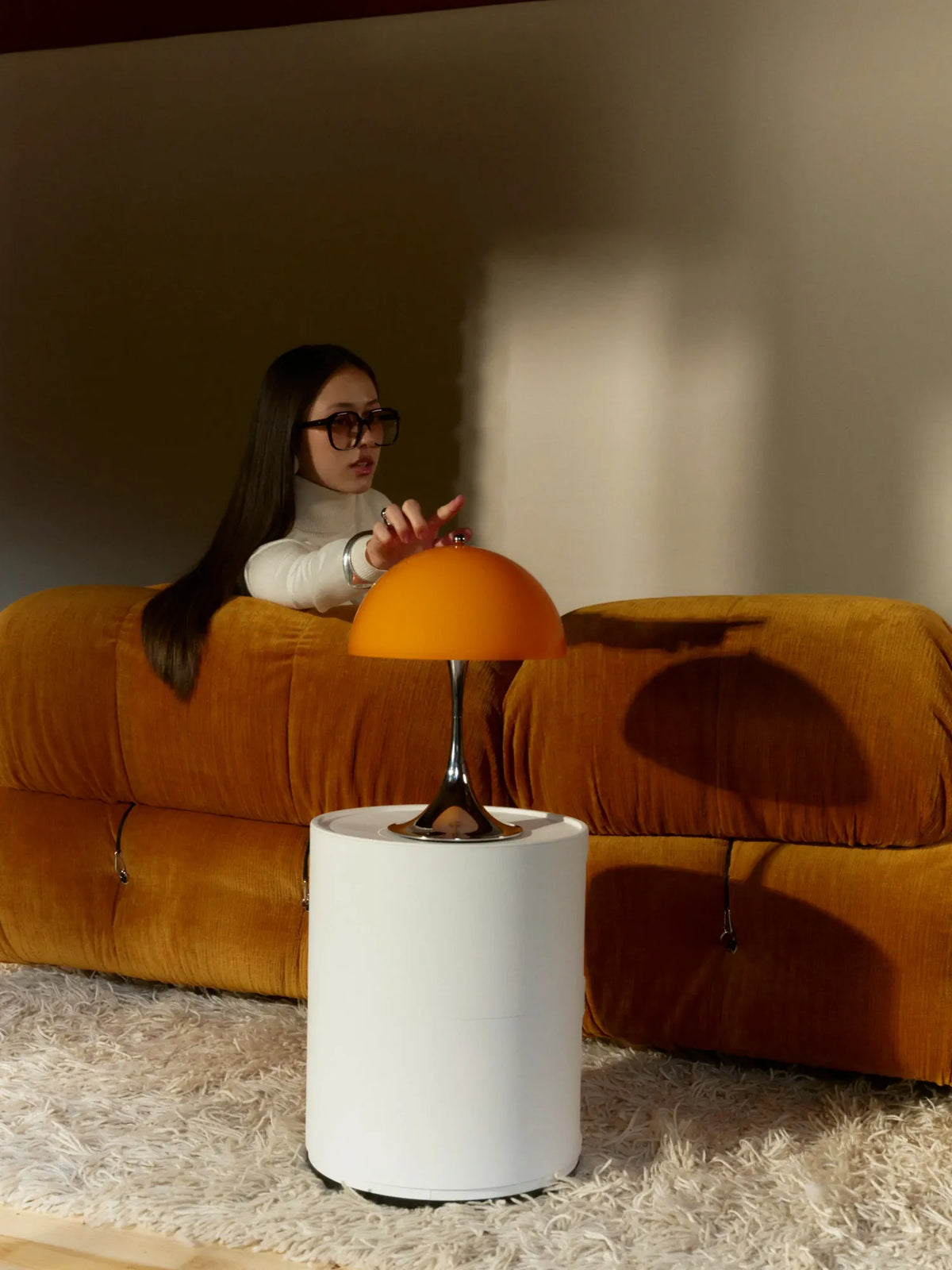 Lampe portable Panthella 250 The Originals de Verner Panton - Louis Poulsen-Vert-The Woods Gallery