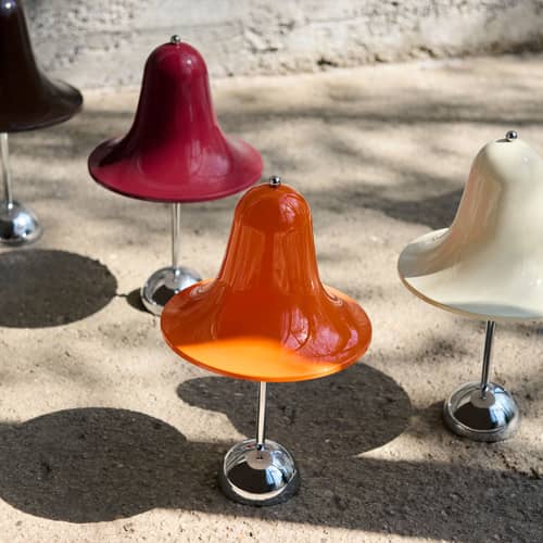 Lampe portable Pantop de Verner Panton - Verpan-Chrome-The Woods Gallery