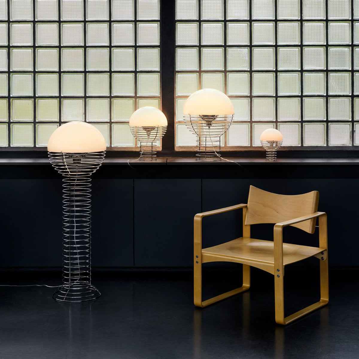 Lampe portable Wire Ø 18 cm de Verner Panton - Verpan-Blanc-The Woods Gallery