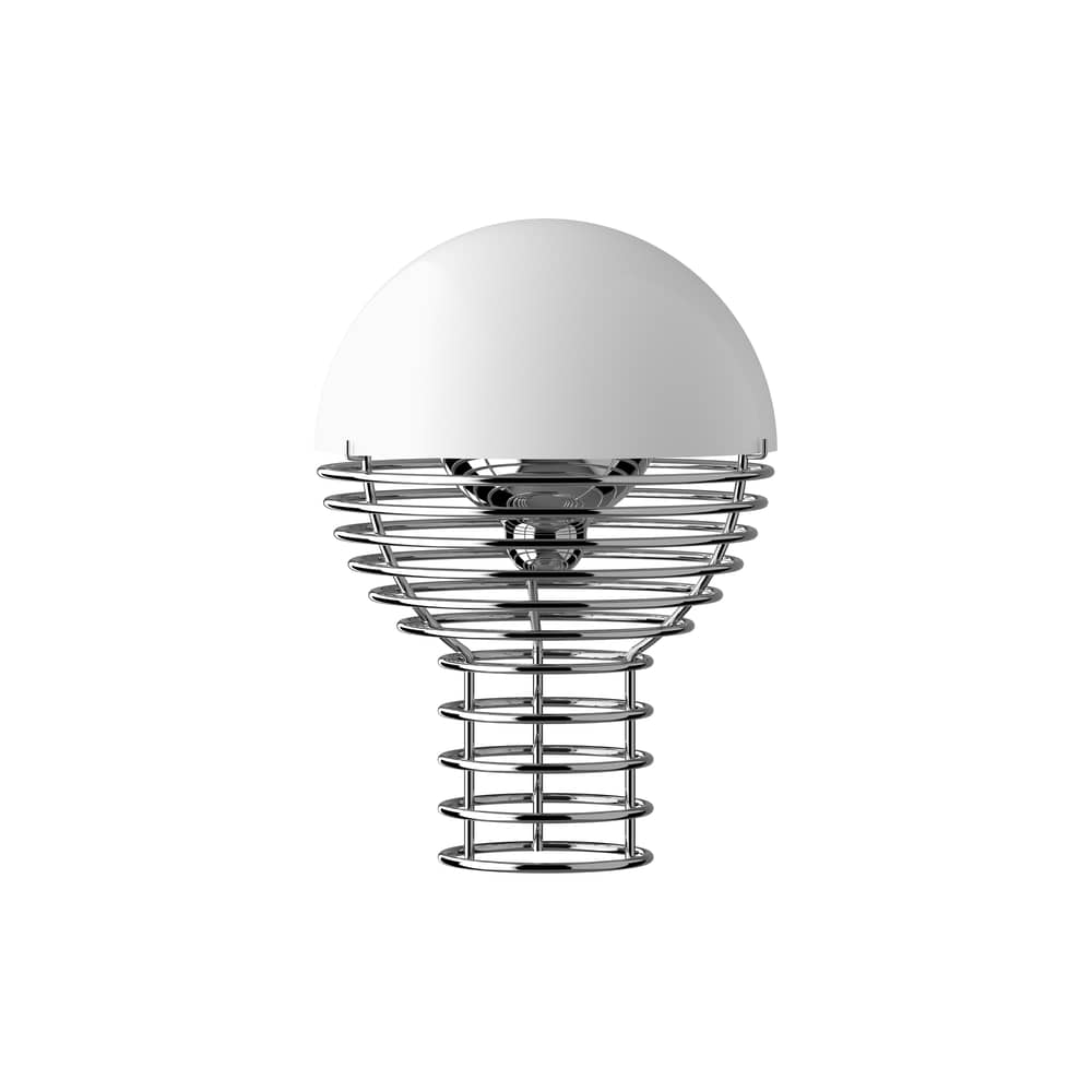 Lampe portable Wire Ø 18 cm de Verner Panton - Verpan-Blanc-The Woods Gallery