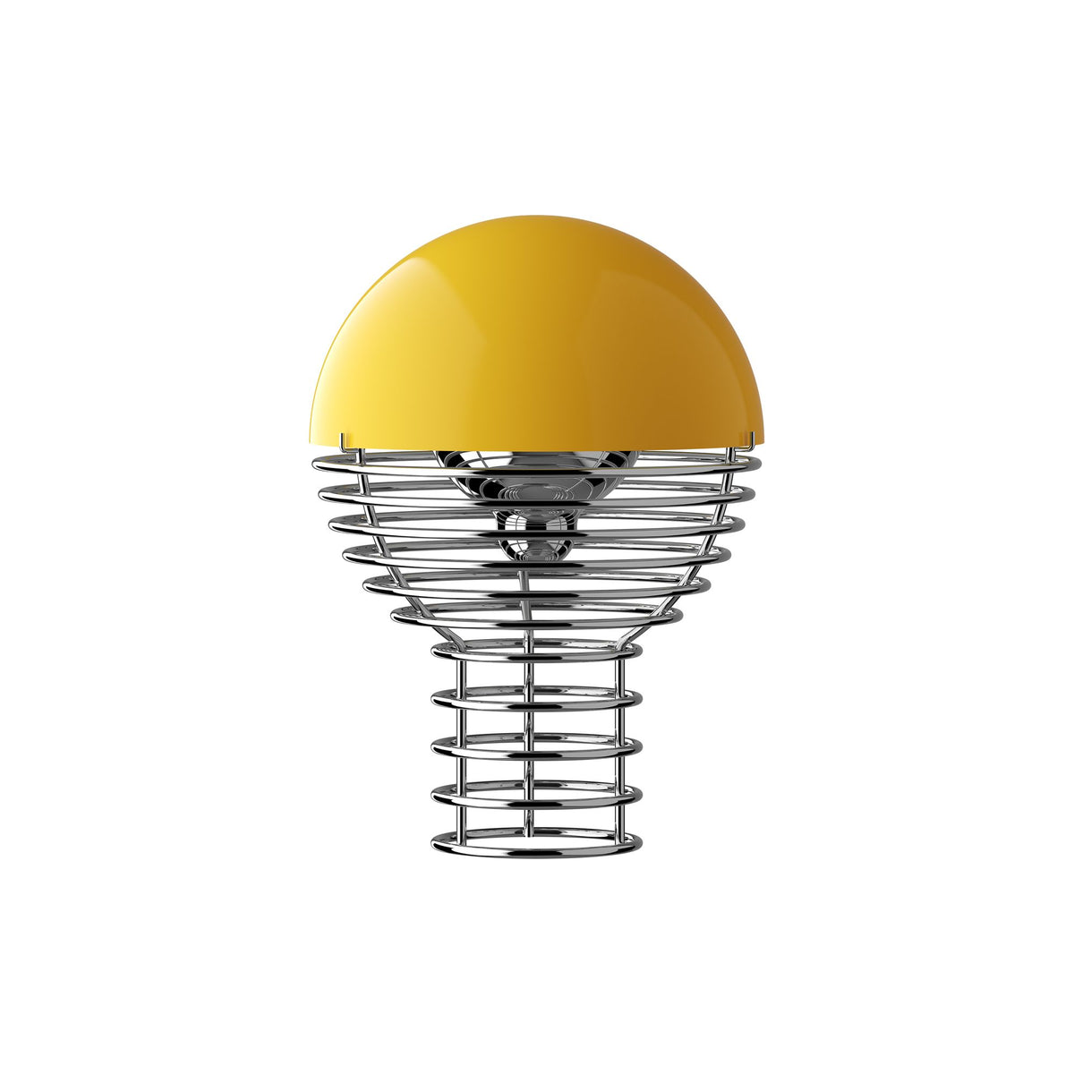 Lampe portable Wire Ø 18 cm de Verner Panton - Verpan-Blanc-The Woods Gallery