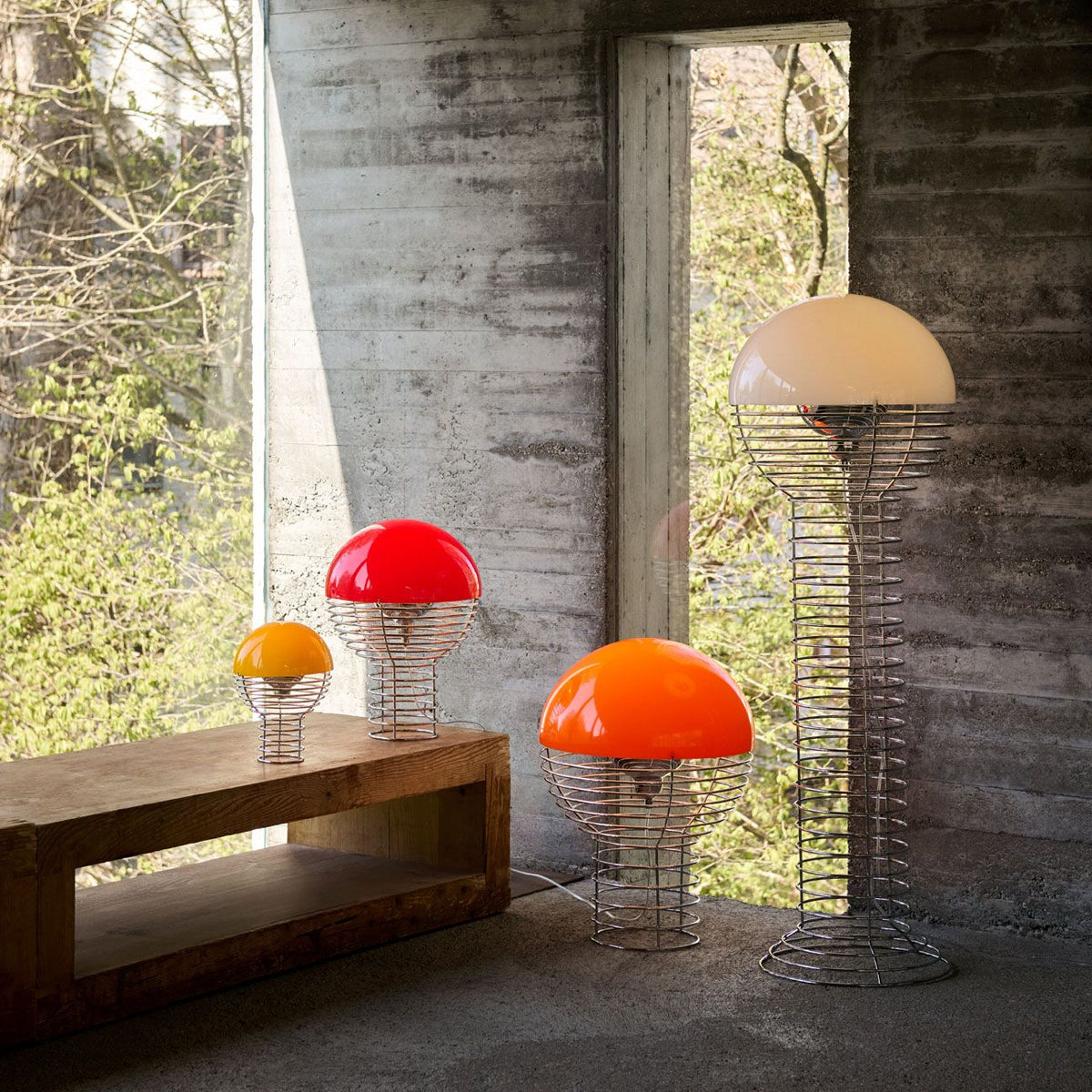 Lampe portable Wire Ø 18 cm de Verner Panton - Verpan-Blanc-The Woods Gallery