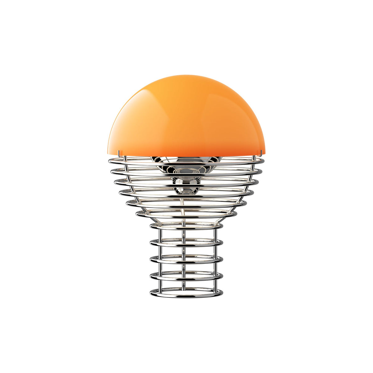 Lampe portable Wire Ø 18 cm de Verner Panton - Verpan-Orange-The Woods Gallery