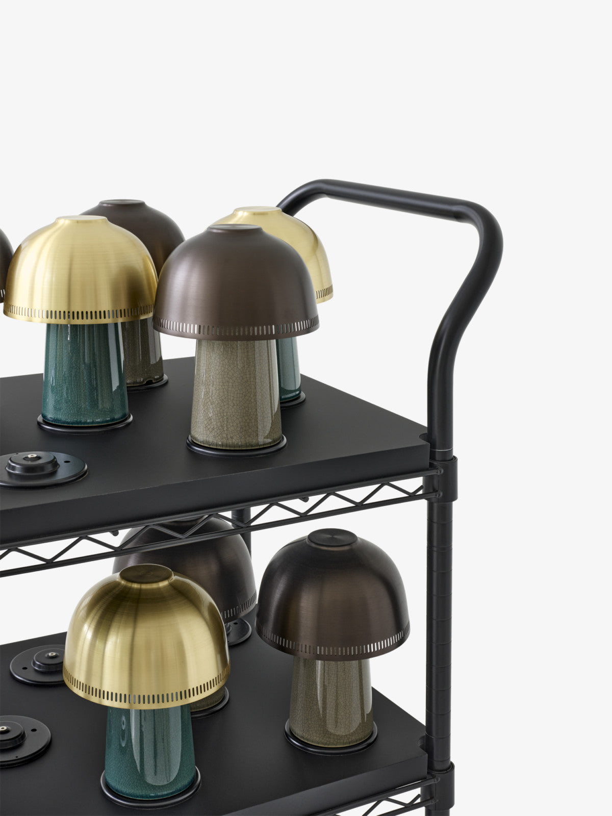Lampe sans fil rechargeable Raku SH8 métal par Sebastian Herkner - &Tradition-Bronze-The Woods Gallery