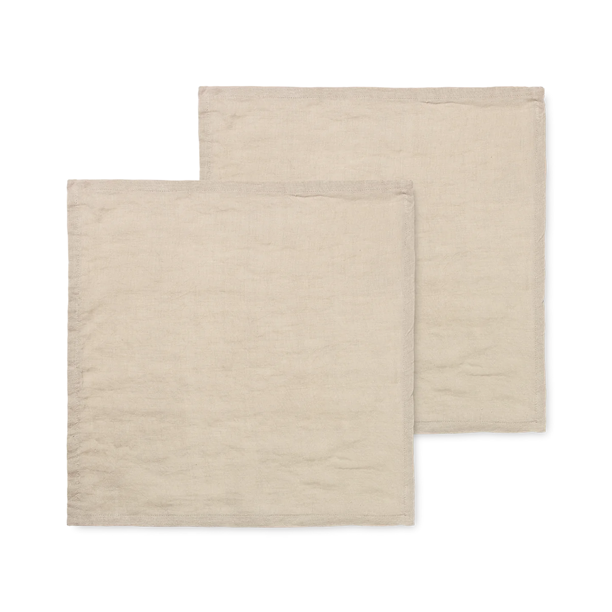 Lot de 2 serviettes de table carrées en lin - Ferm Living-The Woods Gallery