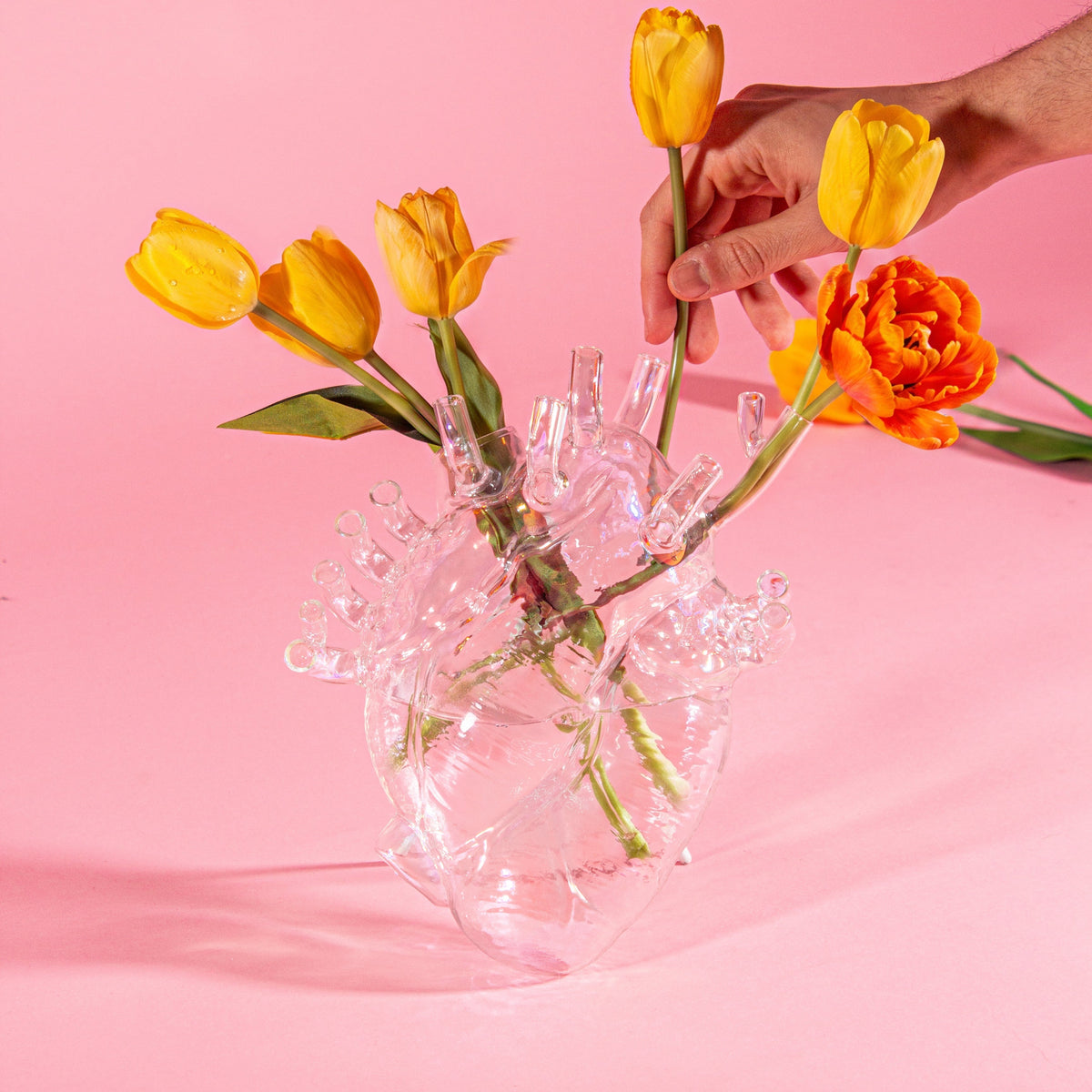 Vase coeur Love In Bloom en verre de Marcantonio - Seletti-vue 7-The Woods Gallery