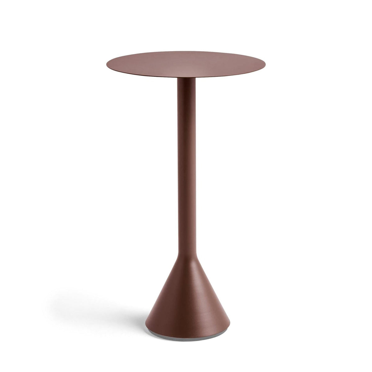 Mange-debout table haute conique Palissade Ø 60 - Hay-Rouge fer-The Woods Gallery