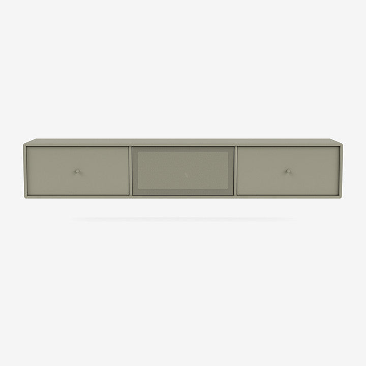 Meuble Tv Octave V par Peter J. Lassen - Montana-144 Fennel-Avec rail de suspension-The Woods Gallery