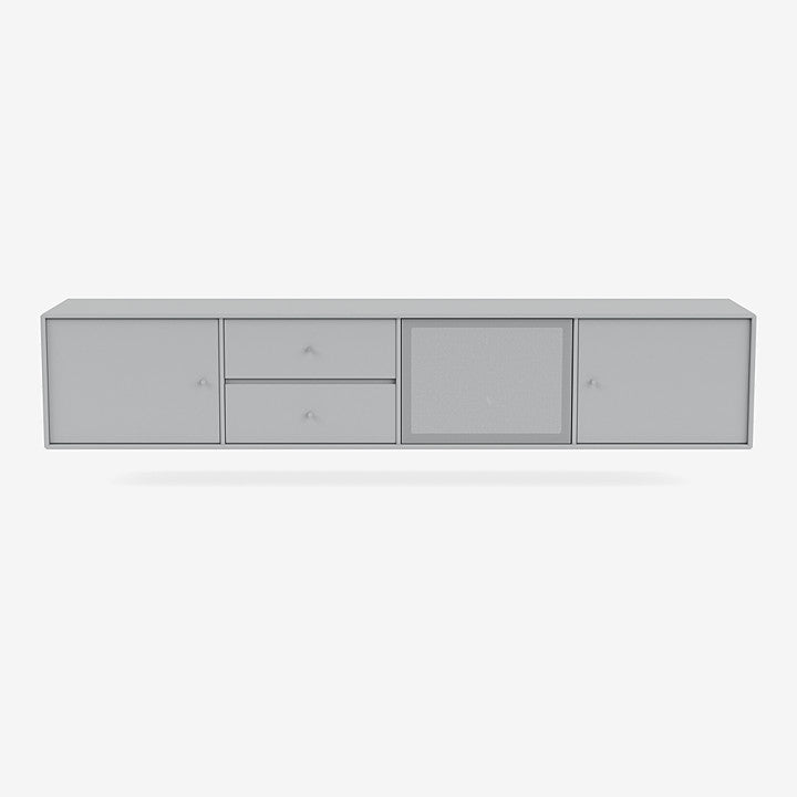 Meuble Tv Octave VIII par Peter J. Lassen - Montana-02 Fjord-Avec rail de suspension-The Woods Gallery