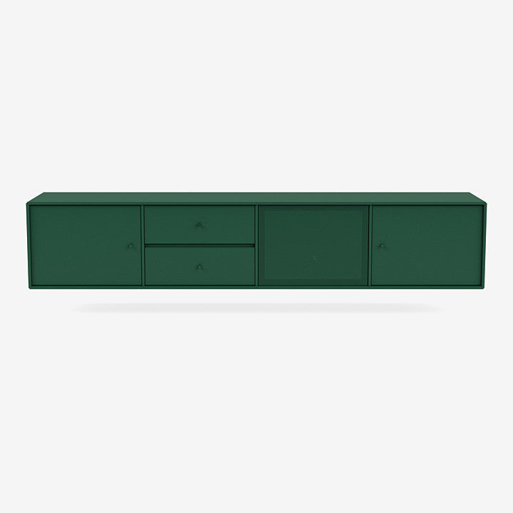 Meuble Tv Octave VIII par Peter J. Lassen - Montana-136 Pine-Avec rail de suspension-The Woods Gallery