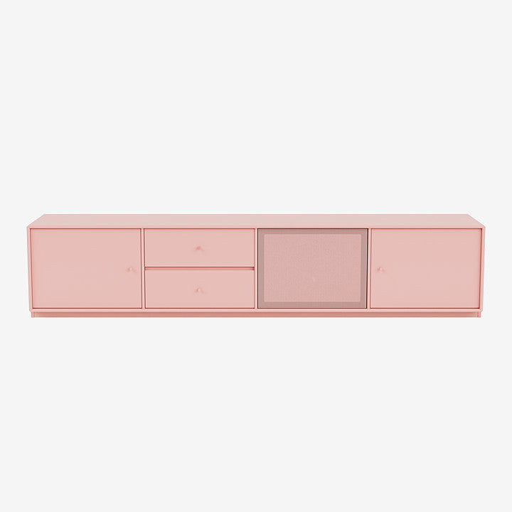 Meuble Tv Octave VIII par Peter J. Lassen - Montana-167 Ruby-Plinthe h 3cm-The Woods Gallery