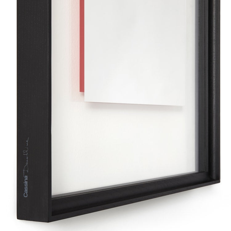 Miroir 083 Deadline Who's Afraid of Red par Ron Gilad - Cassina-Frêne naturel-The Woods Gallery