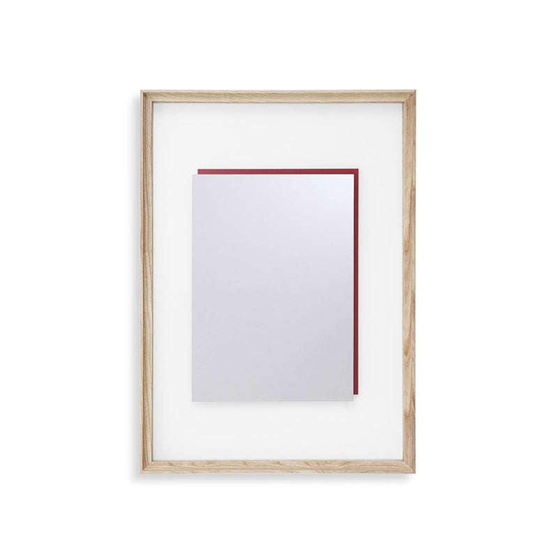 Miroir 083 Deadline Who's Afraid of Red par Ron Gilad - Cassina-Frêne naturel-The Woods Gallery