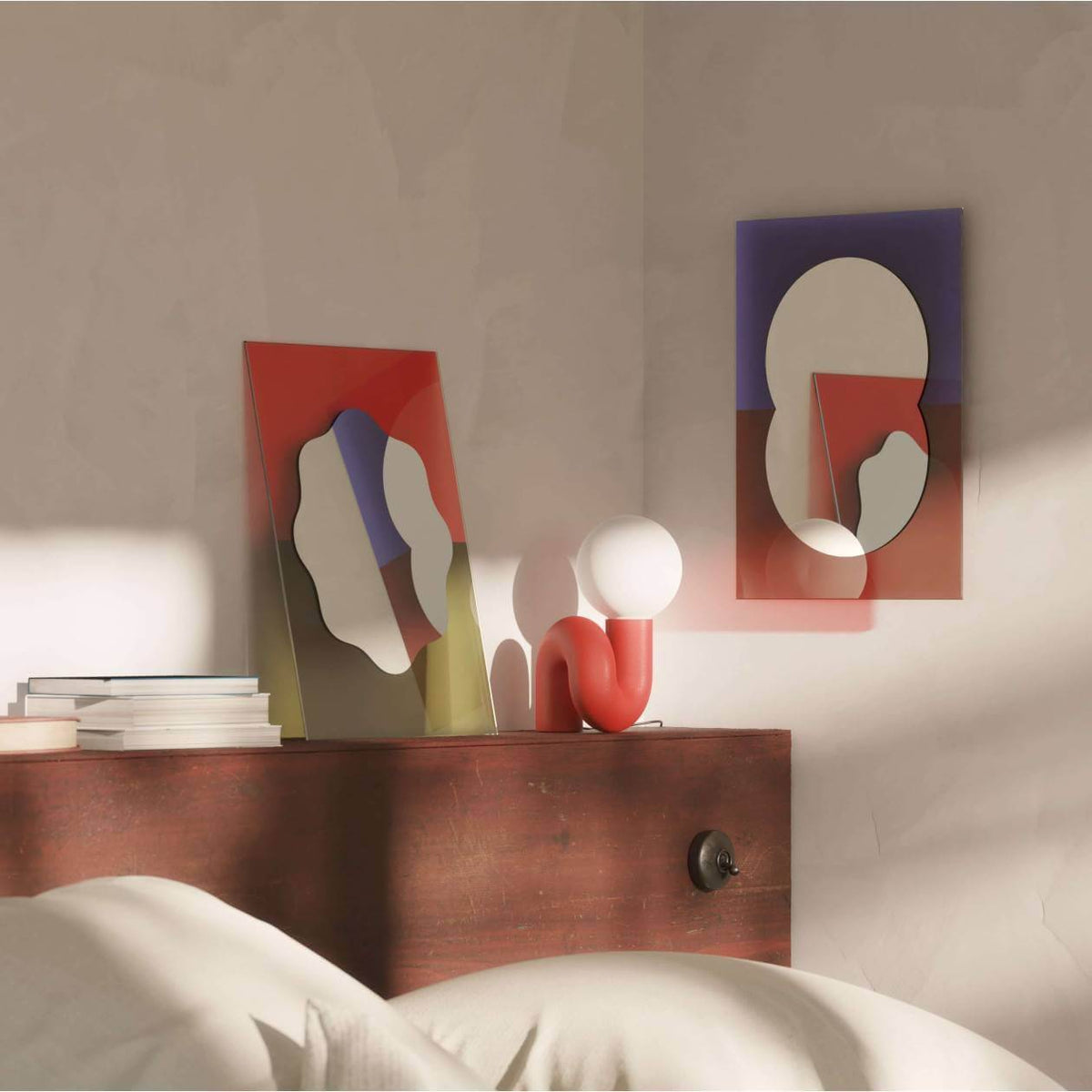 Miroir Wander S de AC/AL Studio - Petite Friture-Vert emeraude-The Woods Gallery