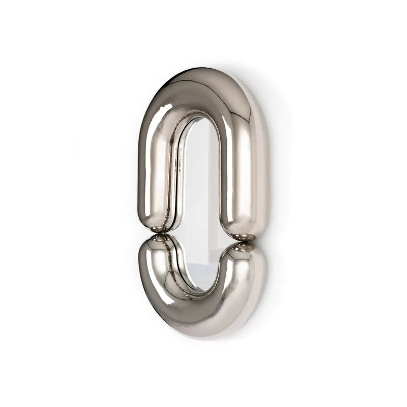 Miroir Zodiac M de Jean-Baptiste Fastrez - Moustache-Argent-The Woods Gallery