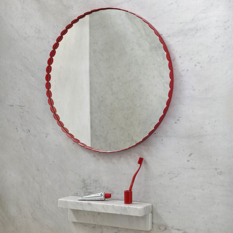 Miroir mural Arcs Métal Rouge - HAY-The Woods Gallery