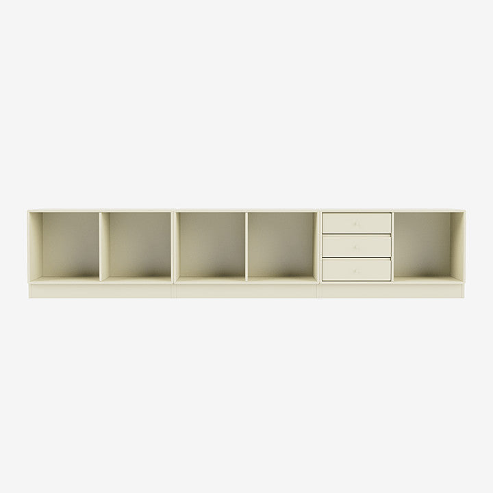 Module de Rangement Rest par Peter J. Lassen - Montana-150 Vanilla-Plinthe h 7cm-The Woods Gallery