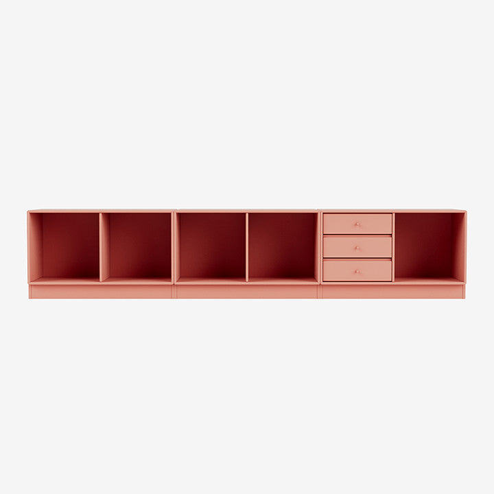 Module de Rangement Rest par Peter J. Lassen - Montana-151 Rhubarb-Plinthe h 7cm-The Woods Gallery