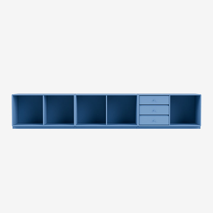 Module de Rangement Rest par Peter J. Lassen - Montana-154 Azure-Plinthe h 3cm-The Woods Gallery