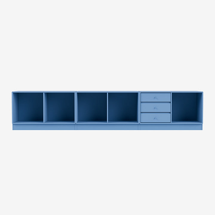 Module de Rangement Rest par Peter J. Lassen - Montana-154 Azure-Plinthe h 7cm-The Woods Gallery