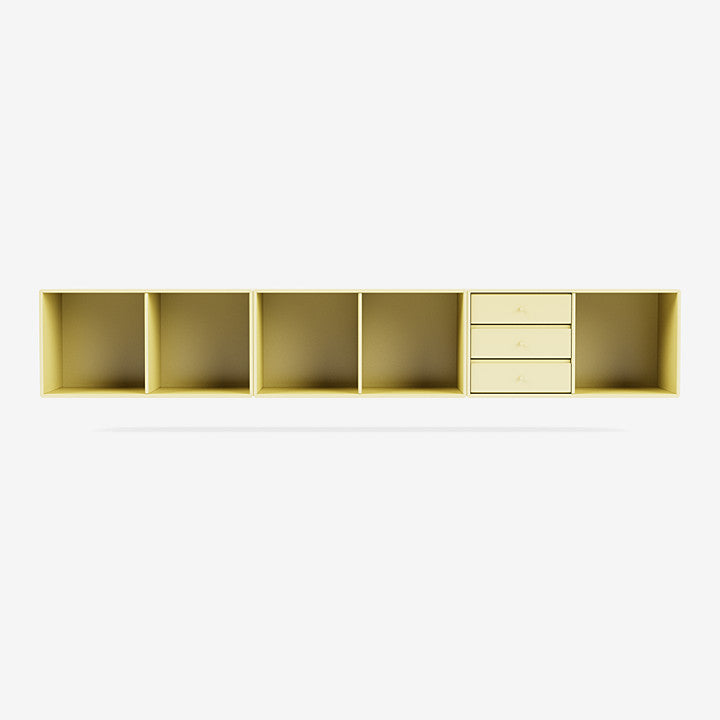 Module de Rangement Rest par Peter J. Lassen - Montana-159 Camomile-Avec rail de suspensions-The Woods Gallery