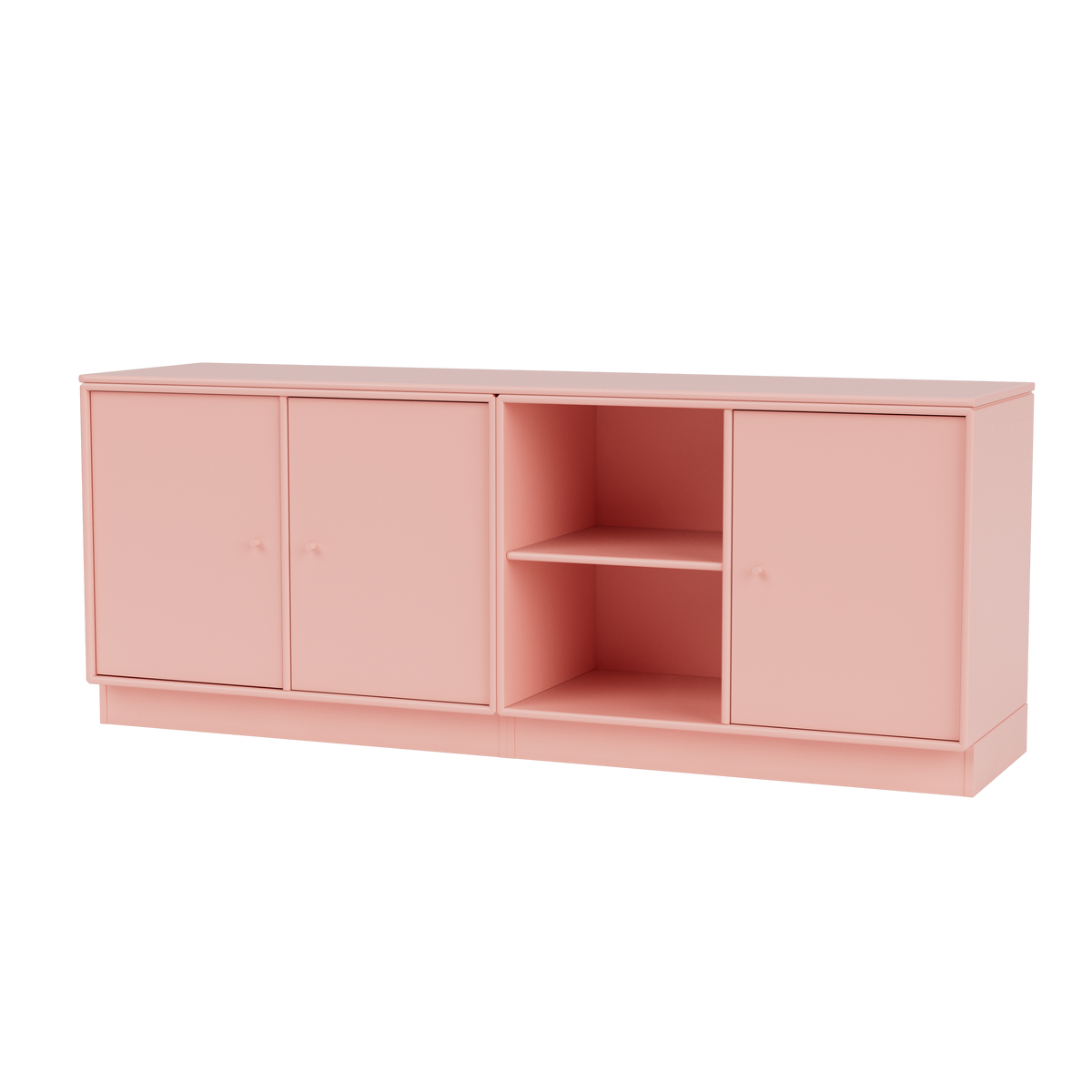 Module de Rangement Save par Peter J. Lassen, laque 167 Ruby, sur socle de 7 cm, packshot Montana
