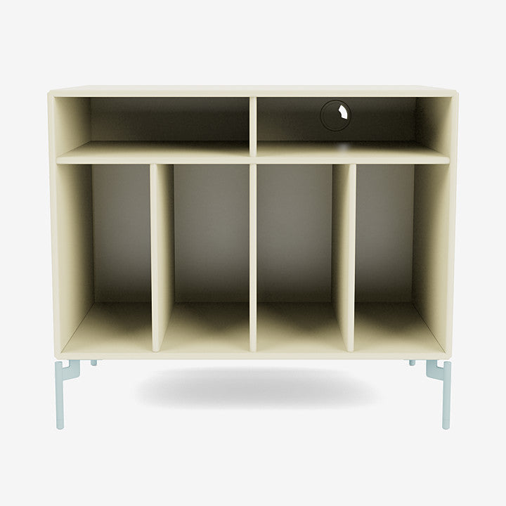 Module de Rangement Spin I par Peter J. Lassen - Montana-150 Vanilla-Pieds h 12.6cm-The Woods Gallery