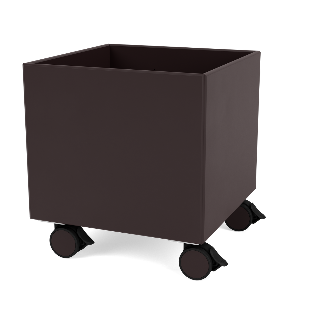 Boite de Rangement Colour Box I – S6161 par Peter J. Lassen, laque 160 Balsamic, sur roulettes, packshot Montana