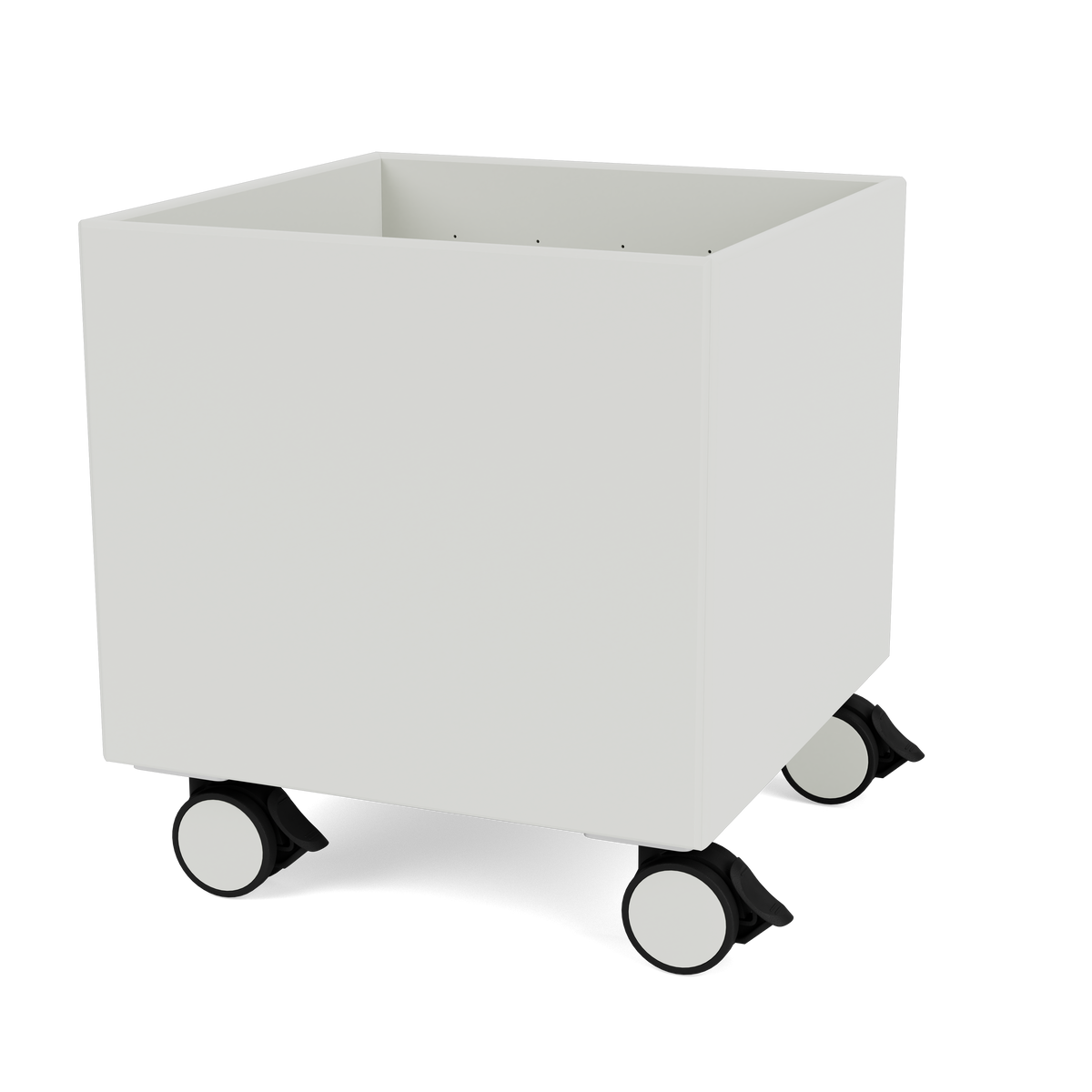 Boite de Rangement Colour Box I – S6161 par Peter J. Lassen, laque 09 Nordic, sur roulettes, packshot Montana