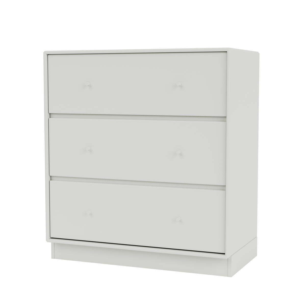 Commode Carry Quick Ship, laque 09 Nordic, sur socle de 7 cm, packshot Montana