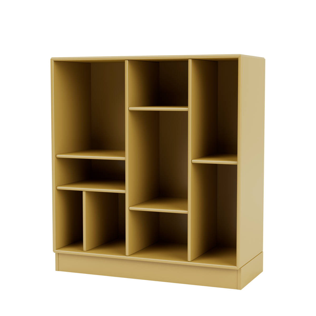 Étagère Compile Quick Ship, laque 157 Cumin, sur socle de 7 cm, packshot Montana