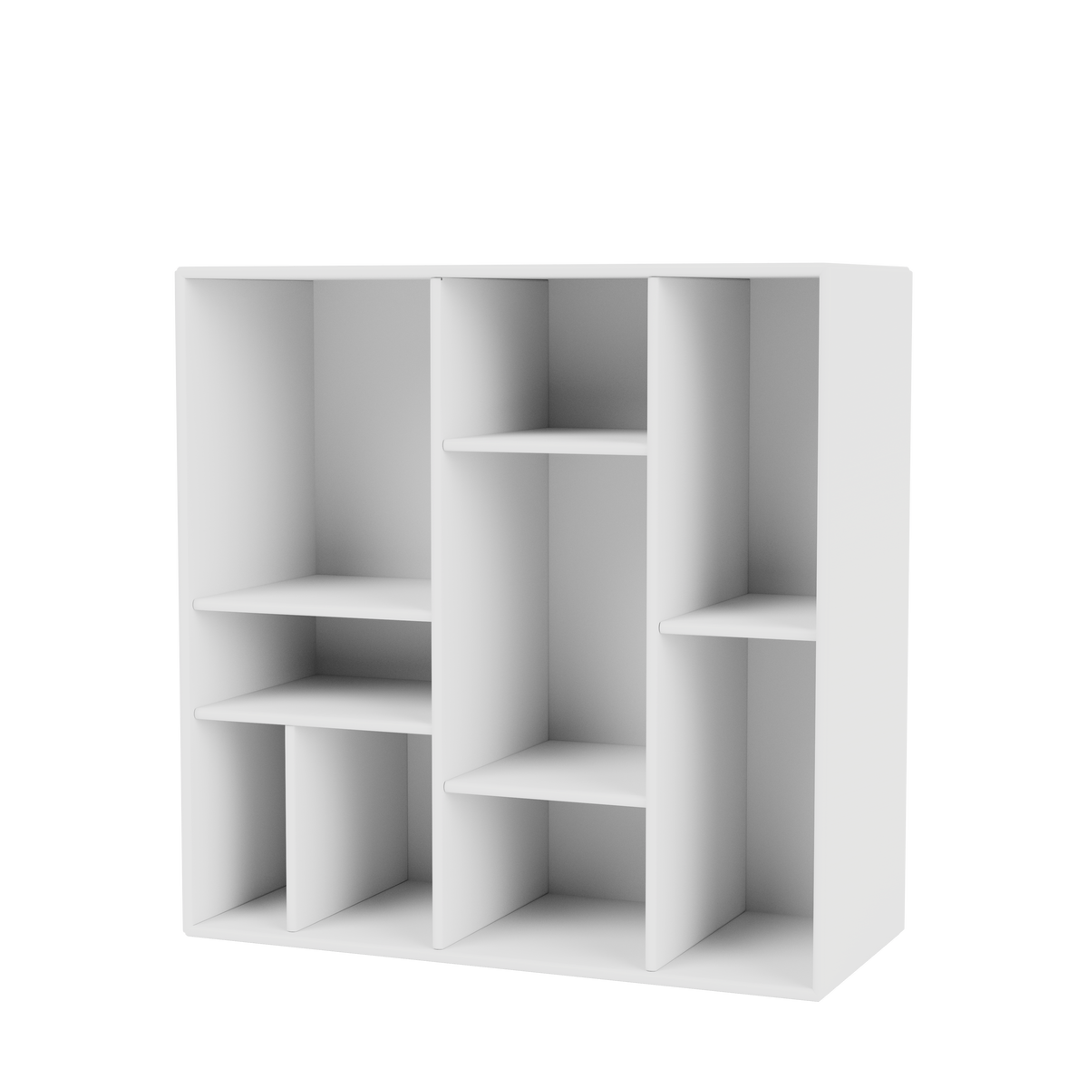Étagère Compile Quick Ship, laque 101 New White, suspendu au mur, packshot Montana