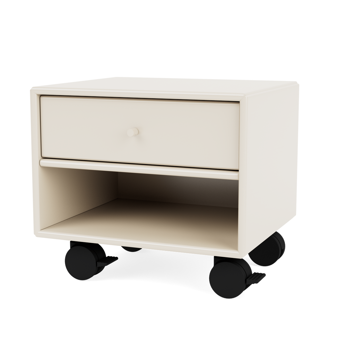 Table de nuit Dash Quick Ship, laque 158 Oat, packshot Montana