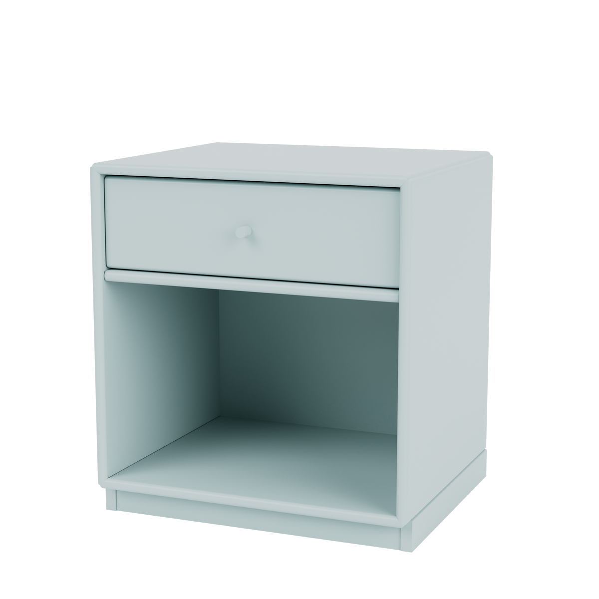 Table de chevet Dream Quick Ship, laque 148 Flint, sur socle de 3 cm, packshot Montana