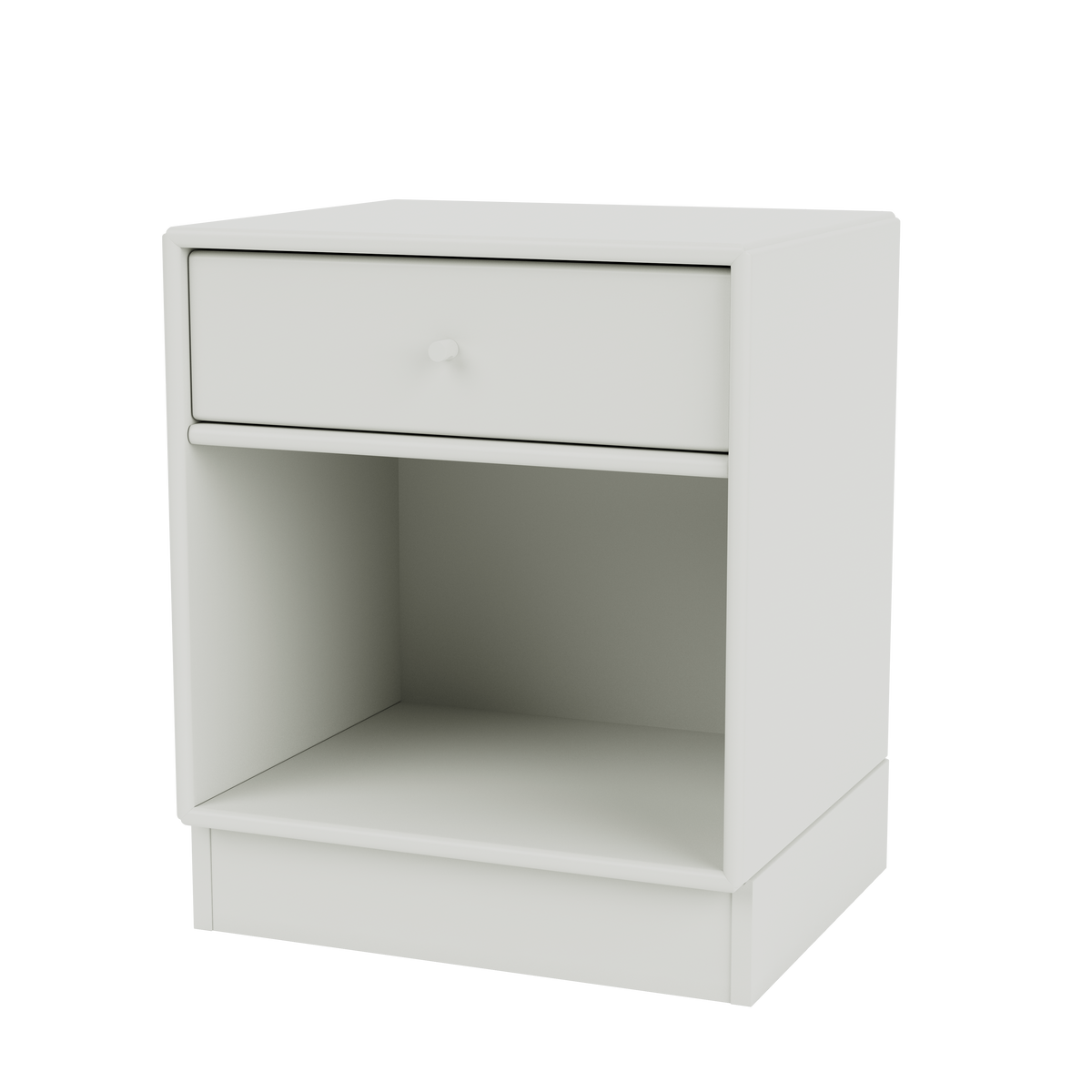 Table de chevet Dream Quick Ship, laque 09 Nordic, sur socle de 7 cm, packshot Montana