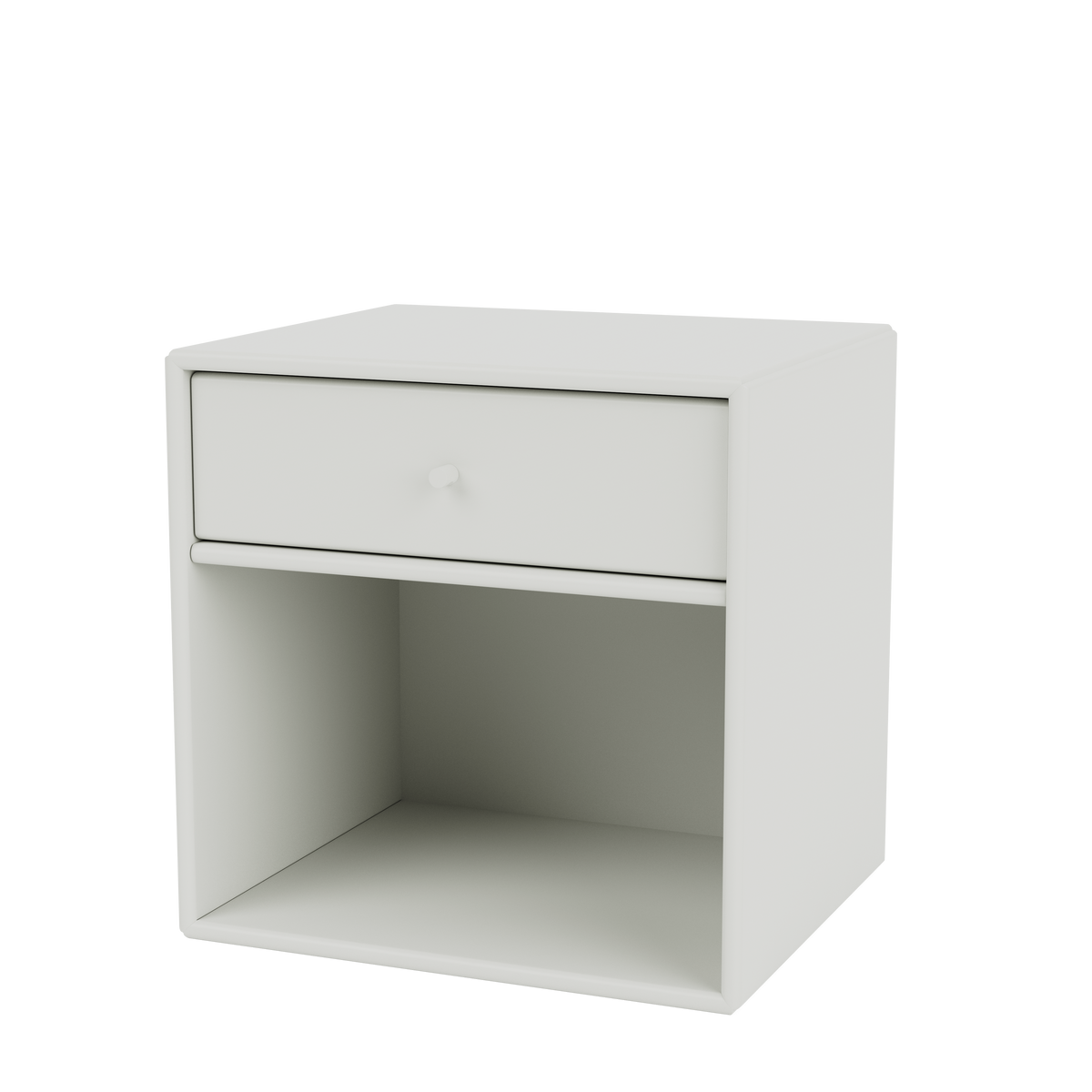Table de chevet Dream Quick Ship, laque 09 Nordic, suspendu au mur, packshot Montana