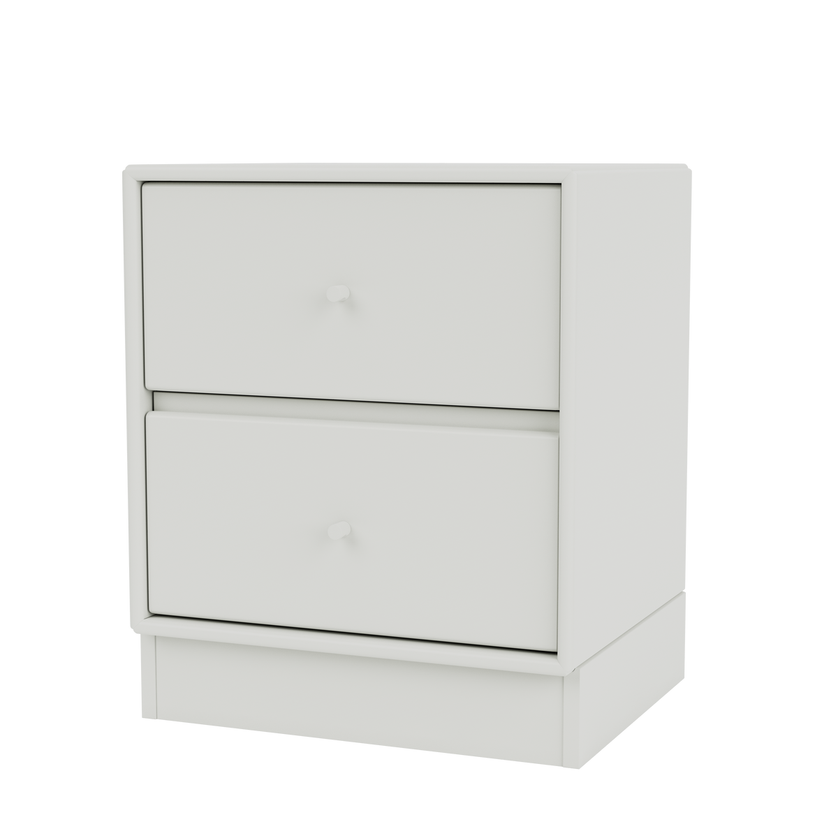 Table de chevet Drift Quick Ship, laque 09 Nordic, sur socle de 7 cm, packshot Montana