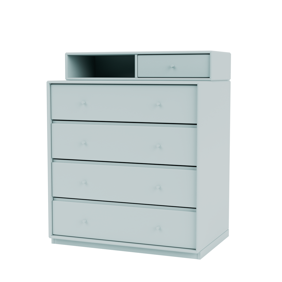 Commode Keep Quick Ship, laque 148 Flint, sur socle de 3 cm, packshot Montana