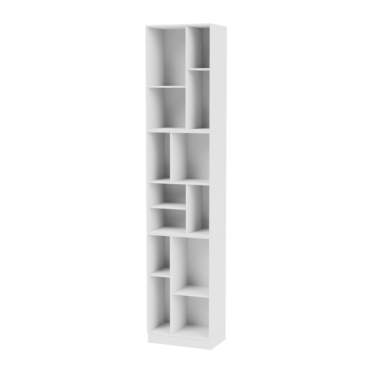 Étagère Loom Quick Ship, laque 101 New White, sur socle de 7 cm, packshot Montana