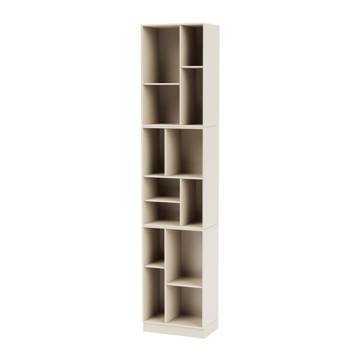 Étagère Loom Quick Ship, laque 158 Oat, sur socle de 7 cm, packshot Montana