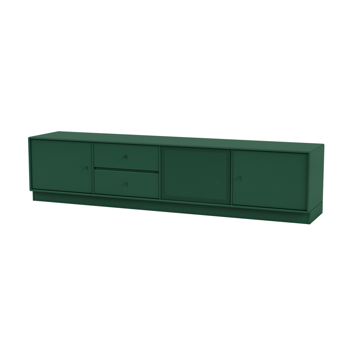 Meuble TV Octave VIII Quick Ship, laque 136 Pine, sur socle de 7 cm, packshot Montana