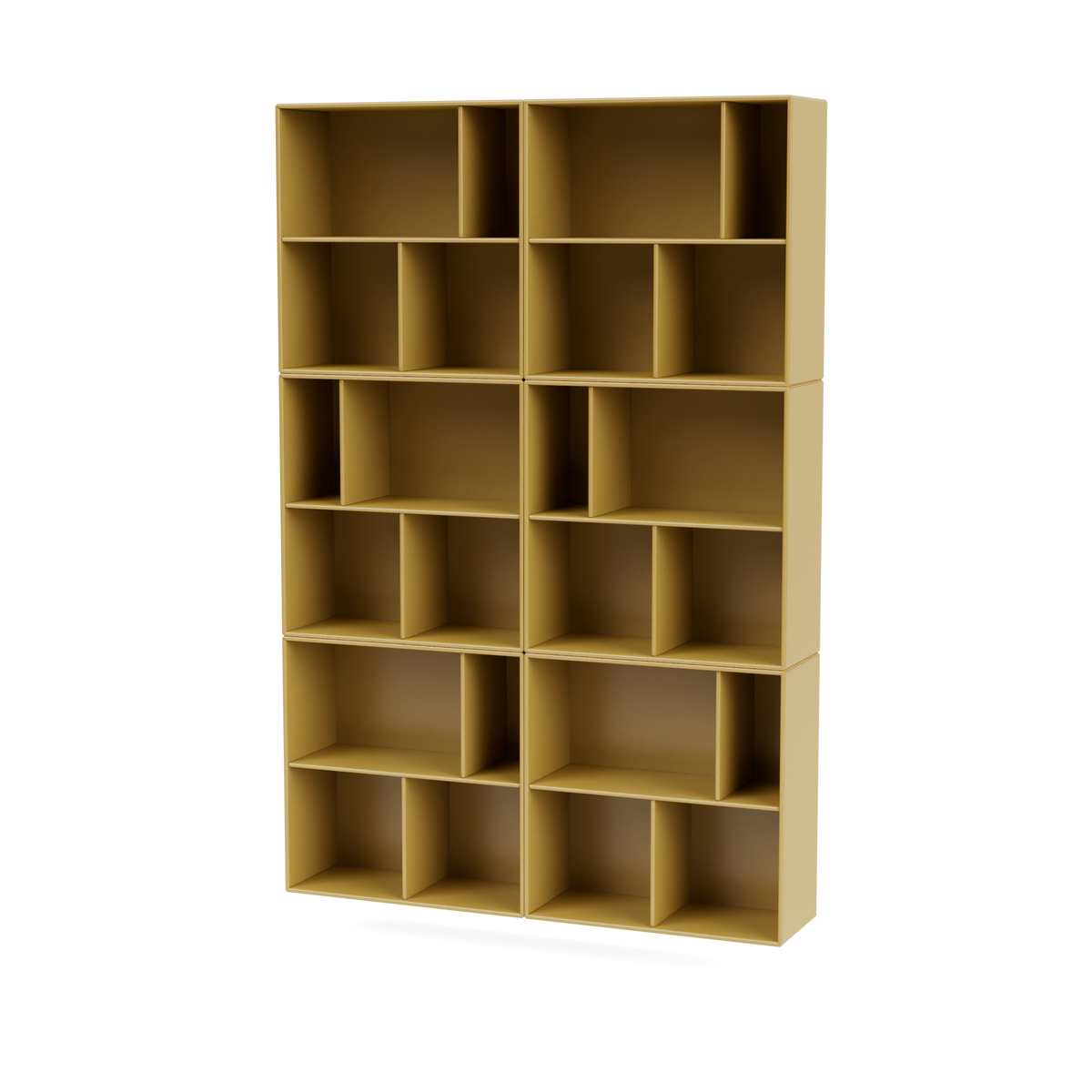 Bibliothèque Read Quick Ship, laque 157 Cumin, suspendu au mur, packshot Montana