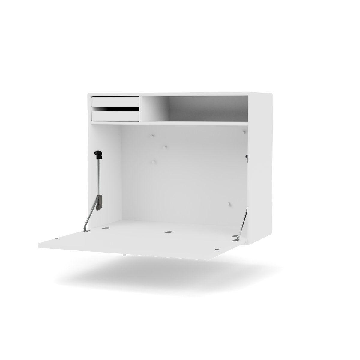 Secrétaire Studio Quick Ship, laque 101 New White, packshot Montana