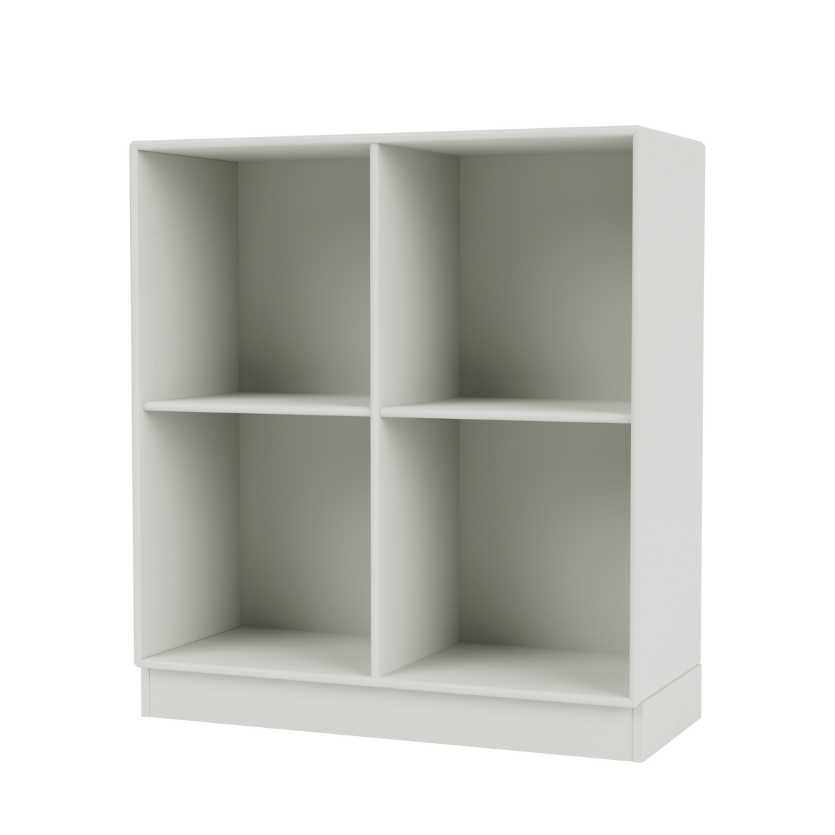 Bibliothèque Show Quick Ship, laque 09 Nordic, sur socle de 7 cm, packshot Montana