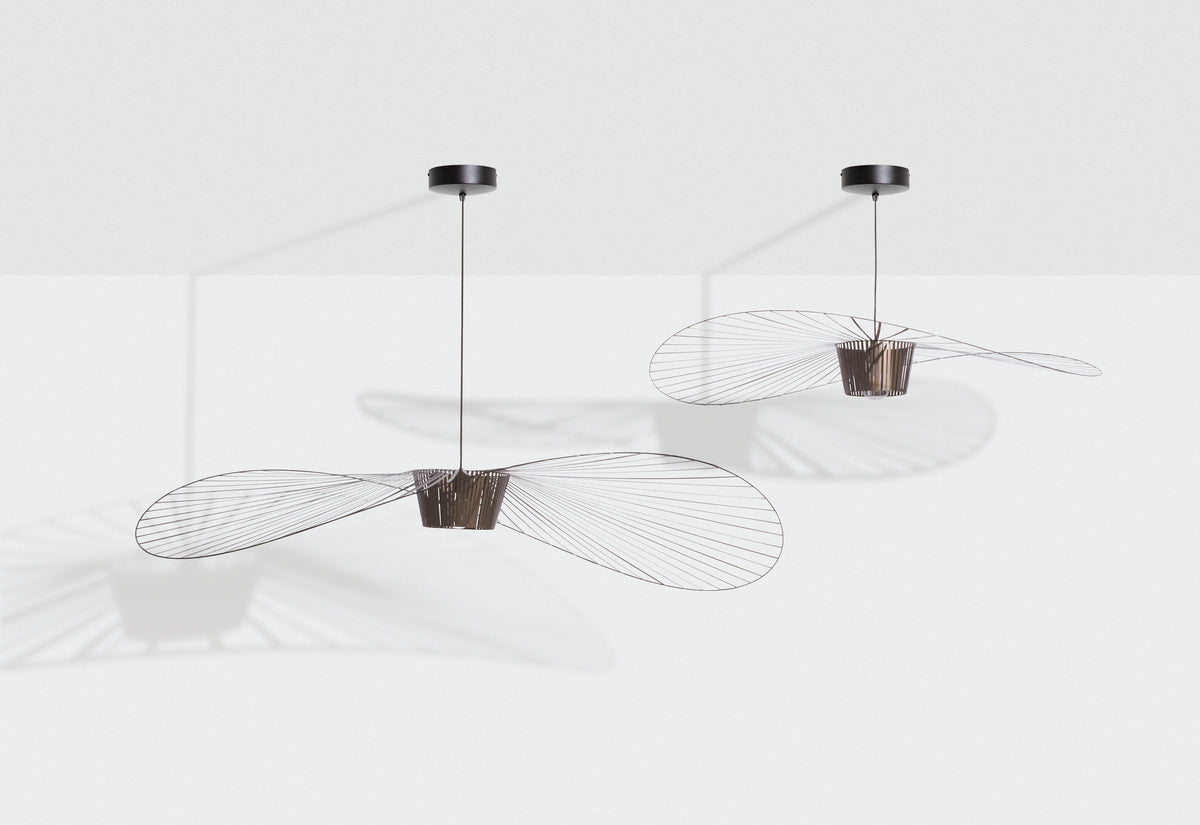 Moyenne Suspension Vertigo Ø140 cm de Constance Guisset - Petite Friture-deux suspensions Bronze-The Woods Gallery