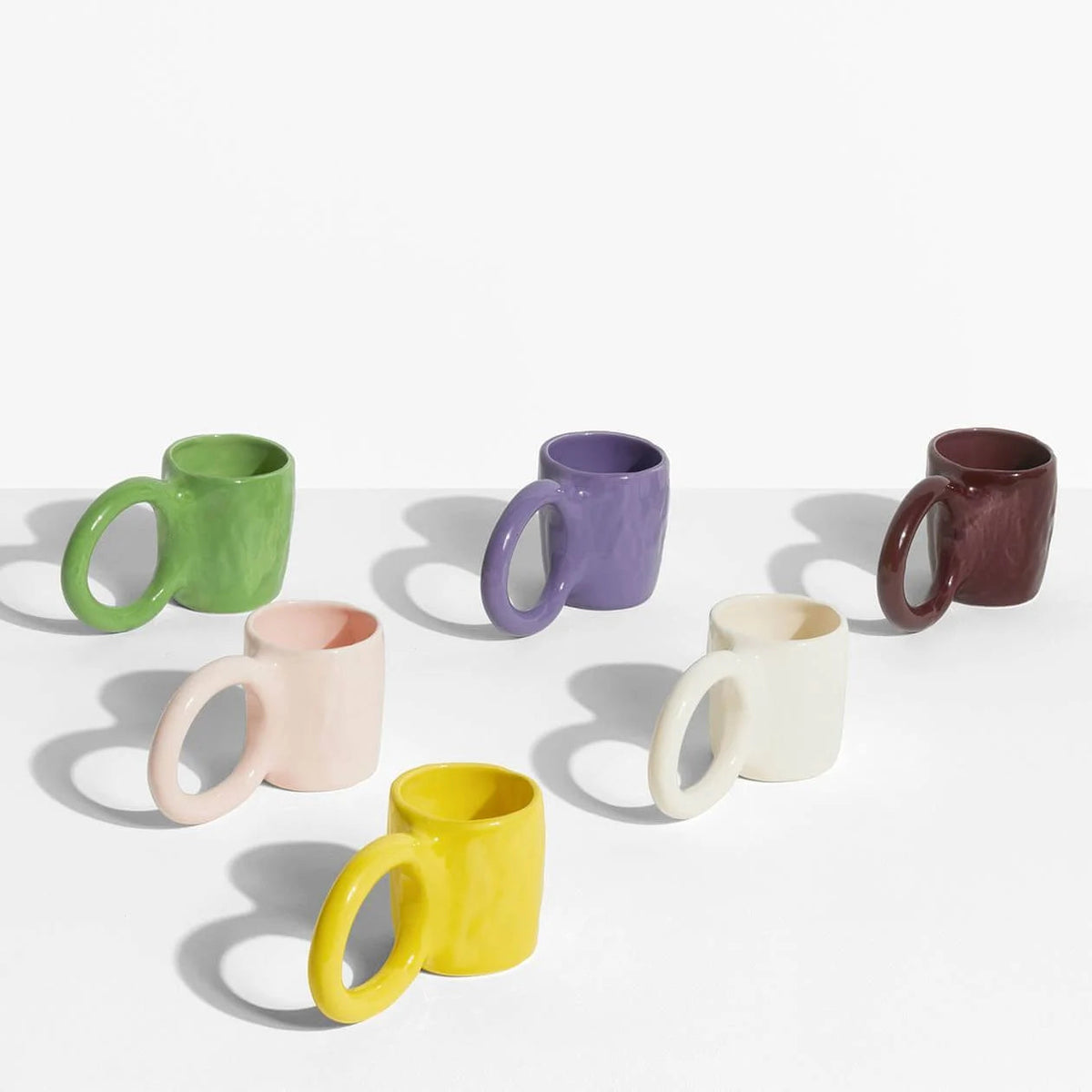 Mug Donut M de Pia Chevalier - Petite Friture-Jaune Lemon-The Woods Gallery