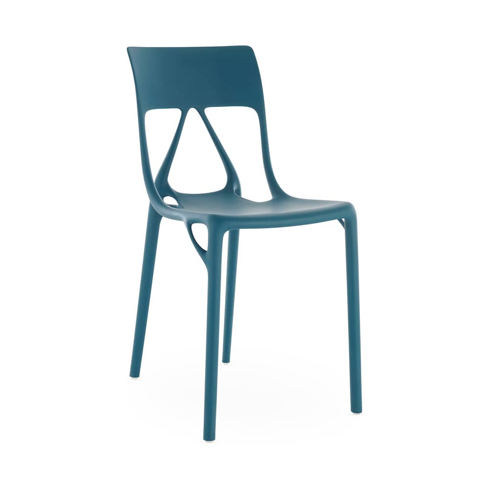 Nouveauté Chaise empilable A.I Lite de Philippe Starck - Kartell-Bleu-The Woods Gallery